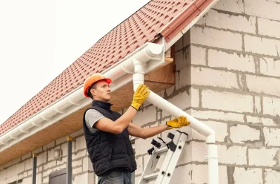 Pose et remplacement de gouttières à la Gaillarde